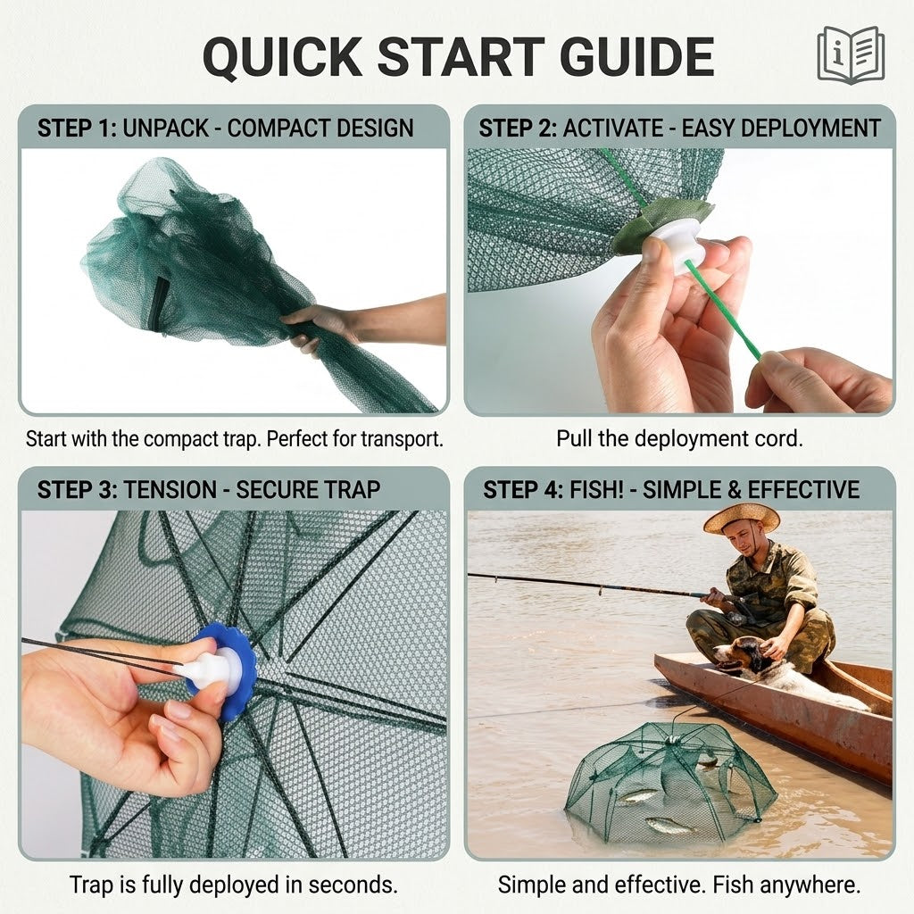 Fishing Trap Net - Catch More Fish Easily